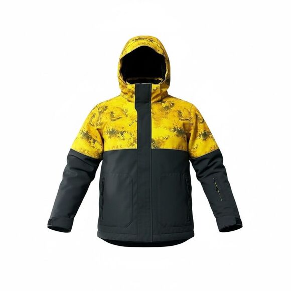 Boulder Gear Boys Small Ski Snowboard Jacket Yellow Black Waterproof Insulated